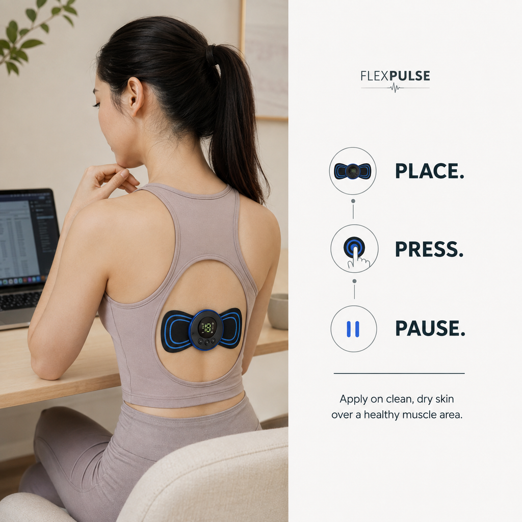 TENSX™ FlexPulse EMS Sticker Massager