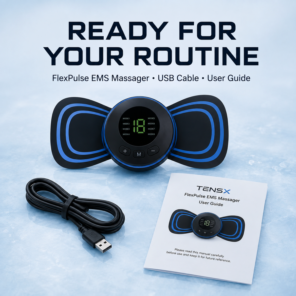 TENSX™ FlexPulse EMS Sticker Massager