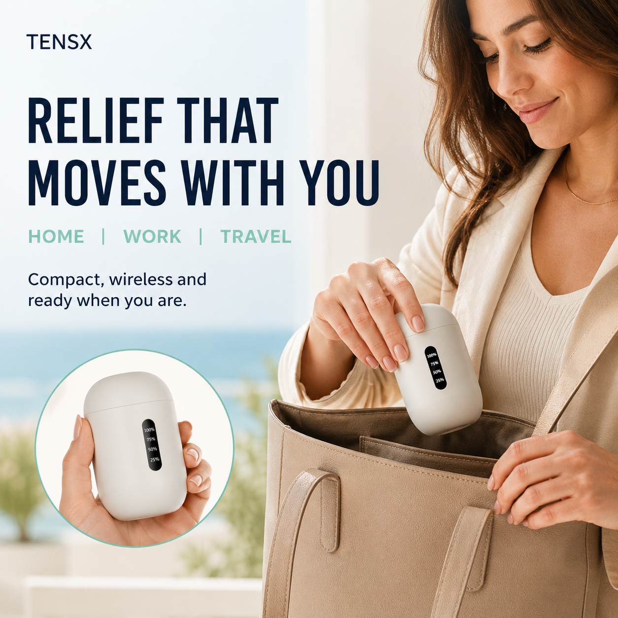 TENSX™ Portable Pulse Massager Recovery Kit